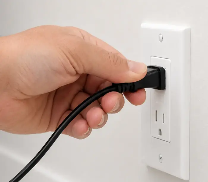 Connect the heater according to the manual